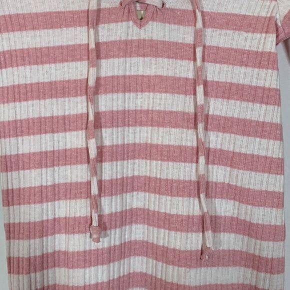 Lucky Brand Pink & White Striped Long Sleeve Top NWT - Picture 4 of 9